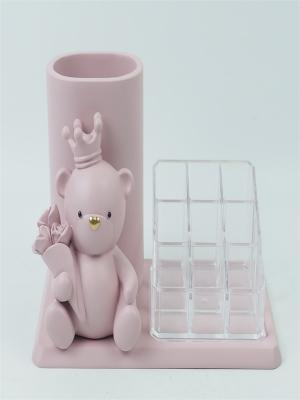 resin lipstick rack and storage bucket