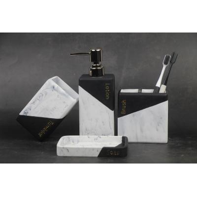 resin bathroom accessory sets