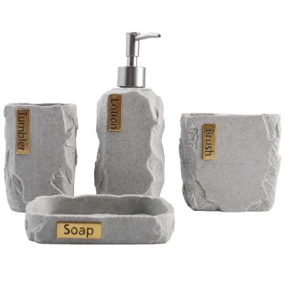 resin bathroom accessory sets