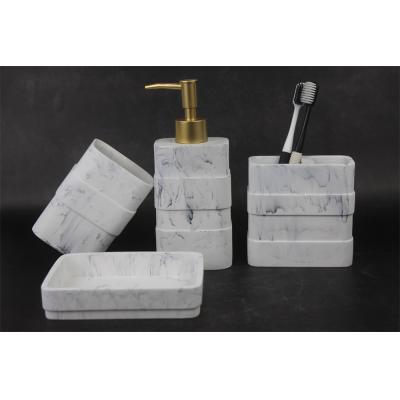 resin bathroom accessory sets