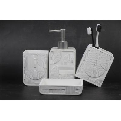 resin bathroom accessory sets