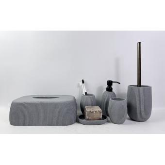 Resin bathroom accessory sets