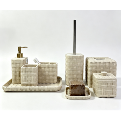 resin bathroom accessory sets